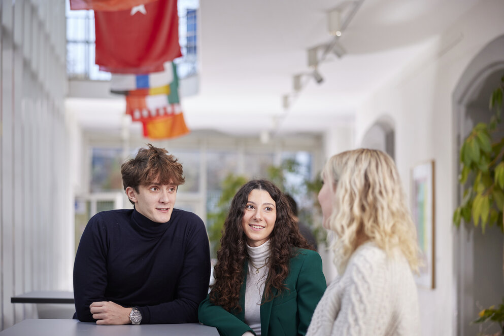 Three young students talk about the International Business program at WHU.