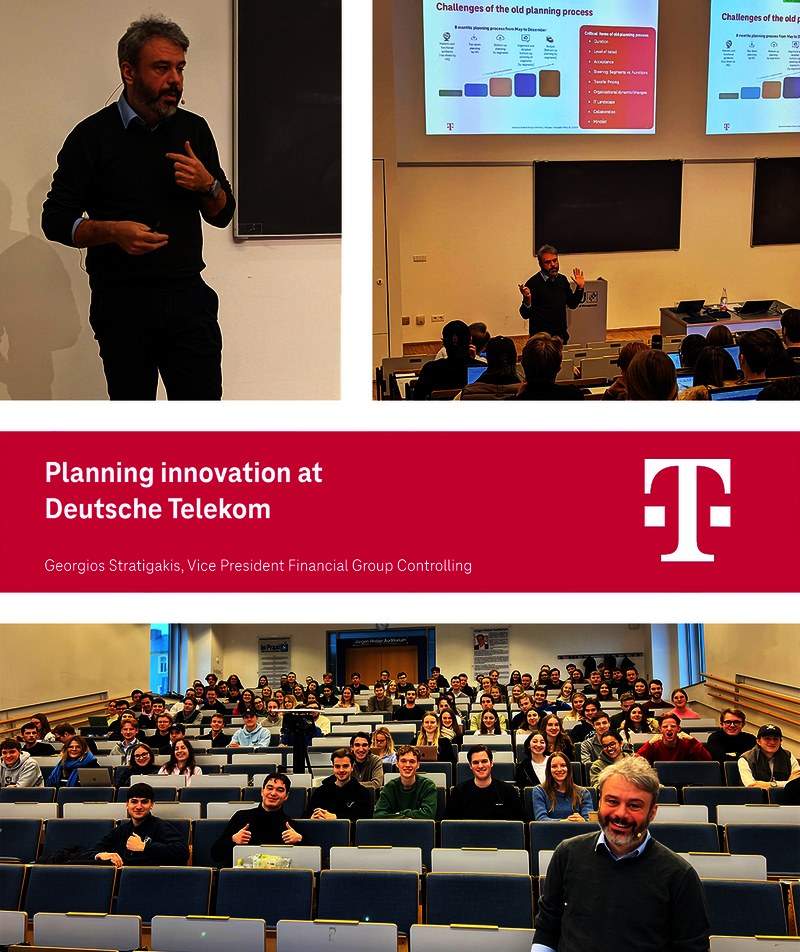 Guest lecture on corporate planning at Deutsche Telekom