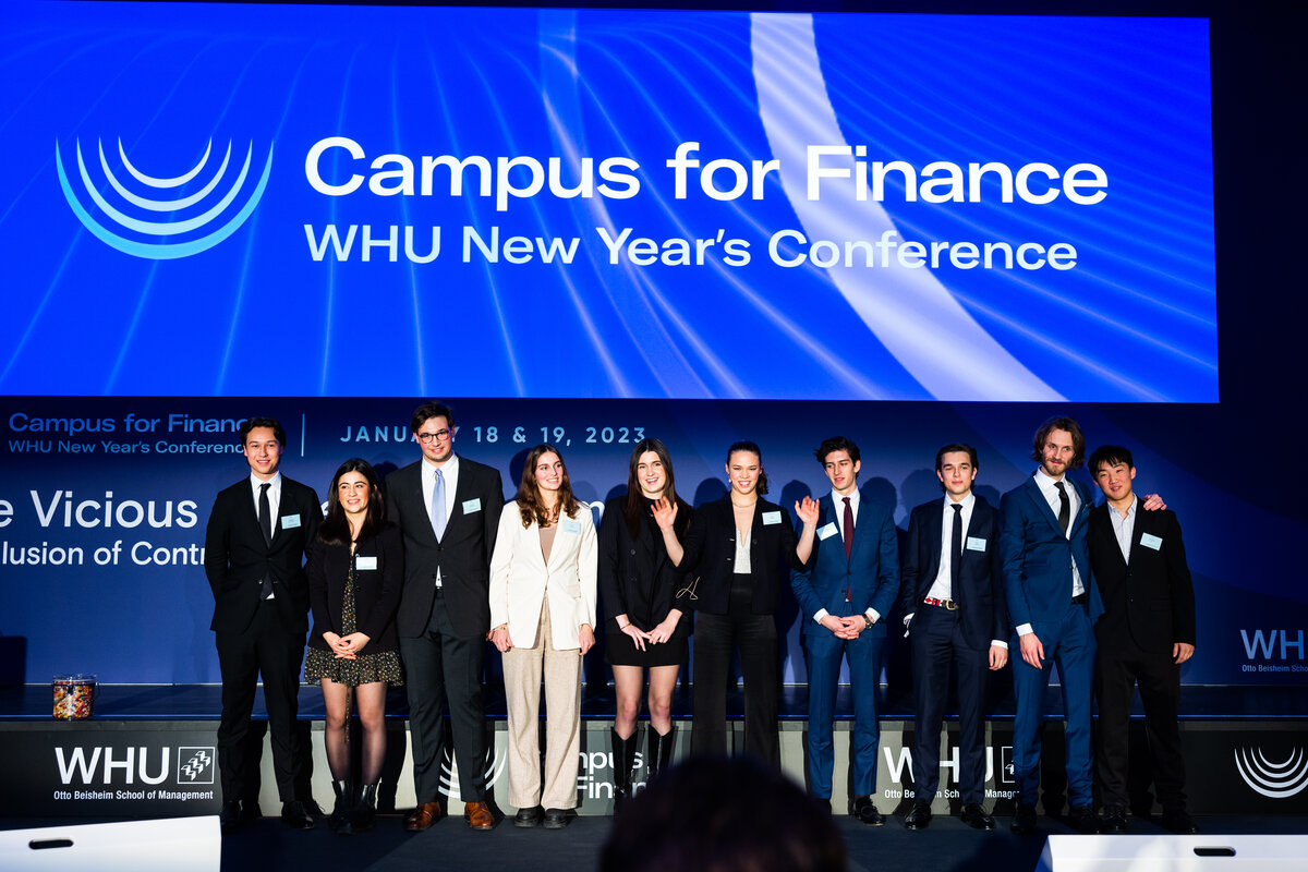 Das Team vom Campus for Finance - WHU New Year’s Conference 2023