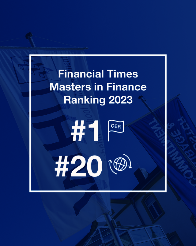 FT WHU Master in Finance - #1 in Deutschland, #20 Weltweit
