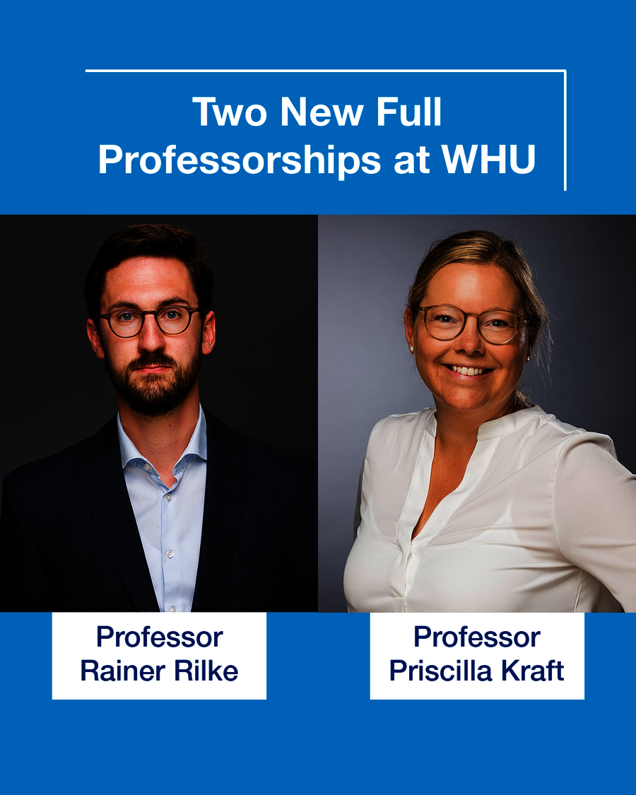 Two New Full Professorships at WHU