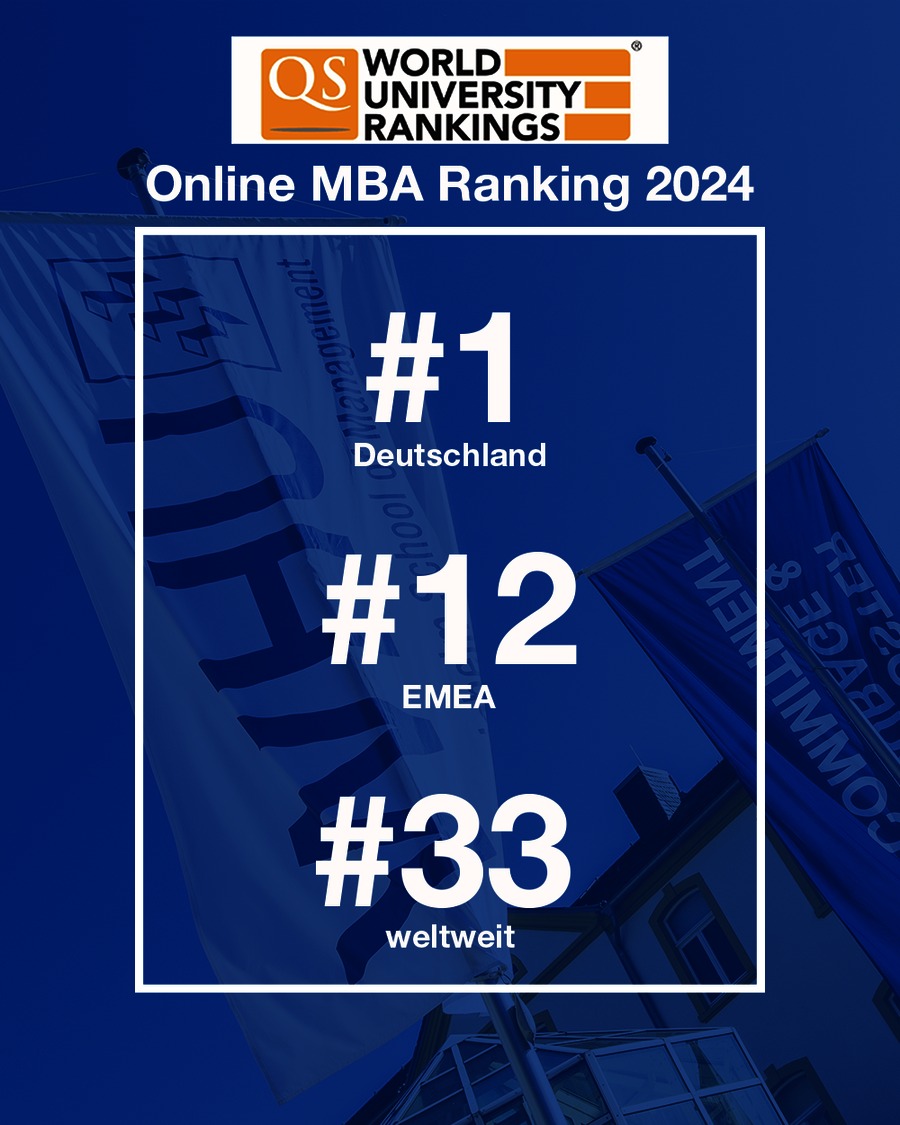 QS Ranking: Global-Online-MBA-Programm der WHU ist Nummer eins in Deutschland